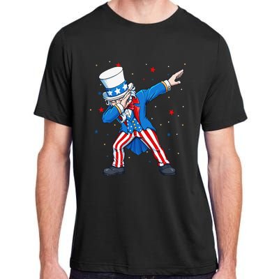 Dabbing Uncle Sam 4th of July Adult ChromaSoft Performance T-Shirt