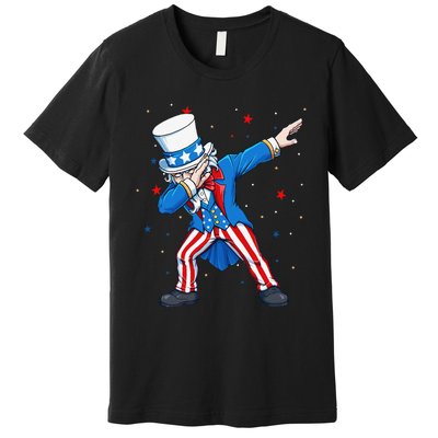 Dabbing Uncle Sam 4th of July Premium T-Shirt