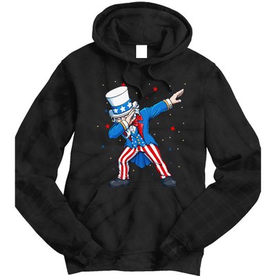 Dabbing Uncle Sam 4th of July Tie Dye Hoodie