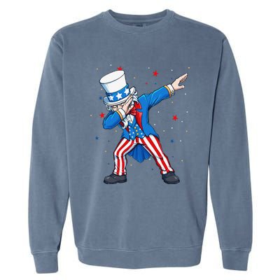 Dabbing Uncle Sam 4th of July Garment-Dyed Sweatshirt