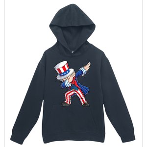 Dabbing Uncle Sam 4th Of July American Flag Urban Pullover Hoodie