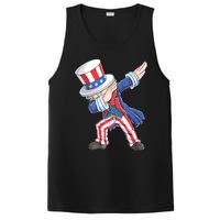 Dabbing Uncle Sam 4th Of July American Flag PosiCharge Competitor Tank