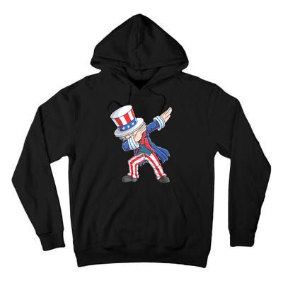 Dabbing Uncle Sam 4th Of July American Flag Tall Hoodie