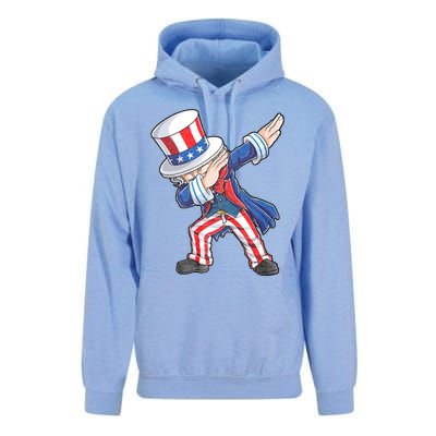 Dabbing Uncle Sam 4th Of July American Flag Unisex Surf Hoodie