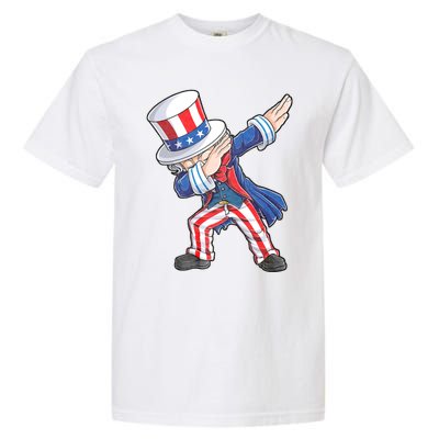 Dabbing Uncle Sam 4th Of July American Flag Garment-Dyed Heavyweight T-Shirt