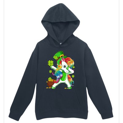 Dabbing Unicorn St Patricks Day Irish Shamrock Urban Pullover Hoodie