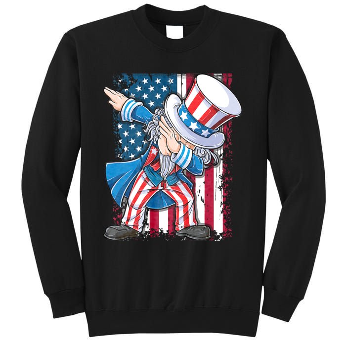 Dabbing Uncle Sam 4th Of July Usa Flag Sweatshirt