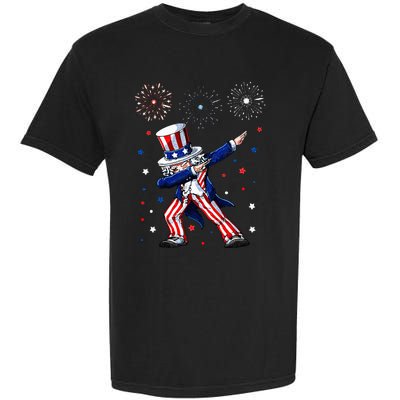 Dabbing Uncle Sam Fireworks 4th of July Funny Garment-Dyed Heavyweight T-Shirt