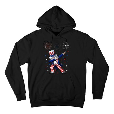 Dabbing Uncle Sam Fireworks 4th of July Funny Hoodie