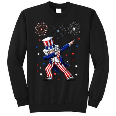 Dabbing Uncle Sam Fireworks 4th of July Funny Sweatshirt