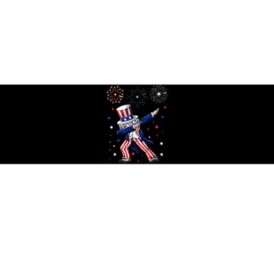 Dabbing Uncle Sam Fireworks 4th of July Funny Bumper Sticker