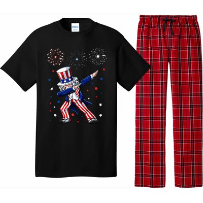 Dabbing Uncle Sam Fireworks 4th of July Funny Pajama Set