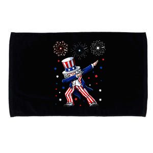 Dabbing Uncle Sam Fireworks 4th of July Funny Microfiber Hand Towel