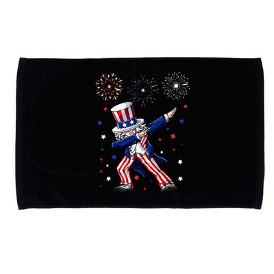 Dabbing Uncle Sam Fireworks 4th of July Funny Microfiber Hand Towel