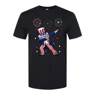 Dabbing Uncle Sam Fireworks 4th of July Funny Softstyle CVC T-Shirt