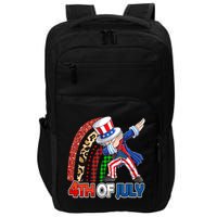 Dabbing Uncle Sam Rainbow 4th Of July Patriotic Gift Impact Tech Backpack