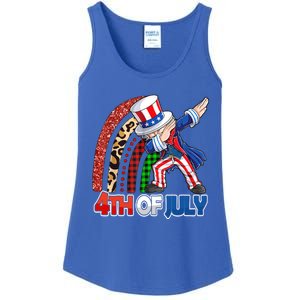 Dabbing Uncle Sam Rainbow 4th Of July Patriotic Gift Ladies Essential Tank