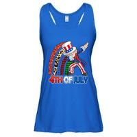 Dabbing Uncle Sam Rainbow 4th Of July Patriotic Gift Ladies Essential Flowy Tank