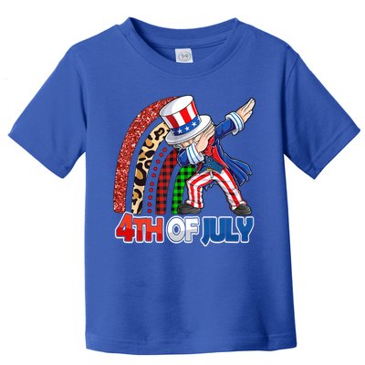 Dabbing Uncle Sam Rainbow 4th Of July Patriotic Gift Toddler T-Shirt