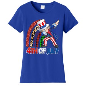 Dabbing Uncle Sam Rainbow 4th Of July Patriotic Gift Women's T-Shirt