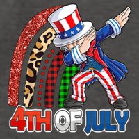 Dabbing Uncle Sam Rainbow 4th Of July Patriotic Gift Vector Backpack