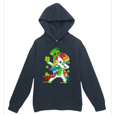 Dabbing Unicorn St Patricks Day Irish Shamrock Urban Pullover Hoodie