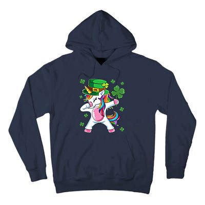 Dabbing Unicorn St Patricks Day Irish Dab Funny Gift Tall Hoodie