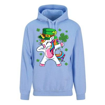 Dabbing Unicorn St Patricks Day Irish Dab Funny Gift Unisex Surf Hoodie