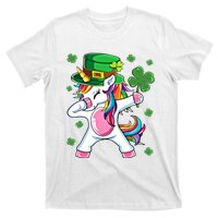 Dabbing Unicorn St Patricks Day Irish Dab Funny Gift T-Shirt