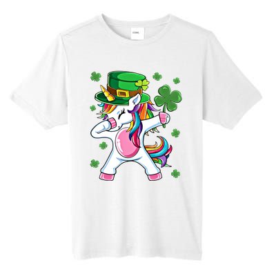 Dabbing Unicorn St Patricks Day Irish Dab Funny Gift Tall Fusion ChromaSoft Performance T-Shirt