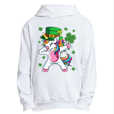 Dabbing Unicorn St Patricks Day Irish Dab Funny Gift Urban Pullover Hoodie