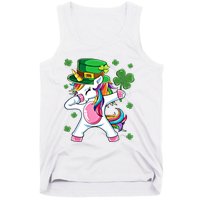 Dabbing Unicorn St Patricks Day Irish Dab Funny Gift Tank Top