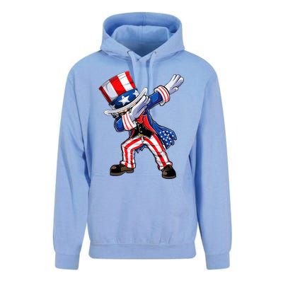 Dabbing Uncle Sam 4th of July Wo Funny Dab Dance Unisex Surf Hoodie