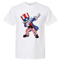 Dabbing Uncle Sam 4th of July Wo Funny Dab Dance Garment-Dyed Heavyweight T-Shirt