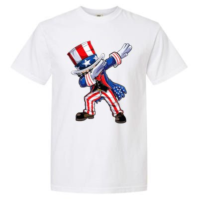 Dabbing Uncle Sam 4th of July Wo Funny Dab Dance Garment-Dyed Heavyweight T-Shirt