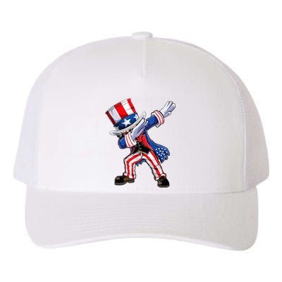 Dabbing Uncle Sam 4th of July Wo Funny Dab Dance Yupoong Adult 5-Panel Trucker Hat