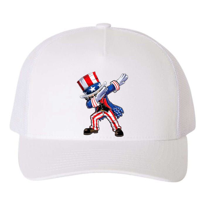 Dabbing Uncle Sam 4th of July Wo Funny Dab Dance Yupoong Adult 5-Panel Trucker Hat