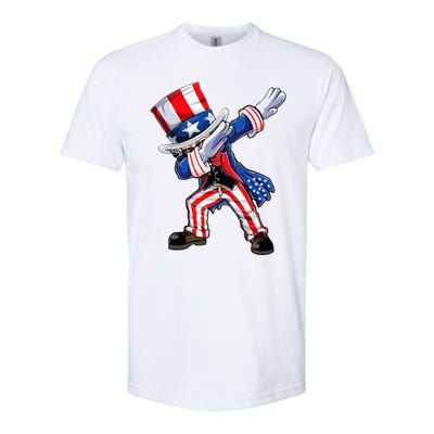 Dabbing Uncle Sam 4th of July Wo Funny Dab Dance Softstyle CVC T-Shirt