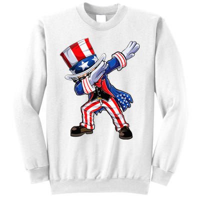 Dabbing Uncle Sam 4th of July Wo Funny Dab Dance Sweatshirt