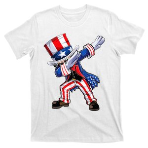 Dabbing Uncle Sam 4th of July Wo Funny Dab Dance T-Shirt