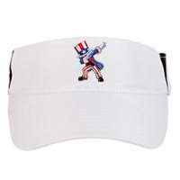 Dabbing Uncle Sam 4th of July Wo Funny Dab Dance Adult Drive Performance Visor