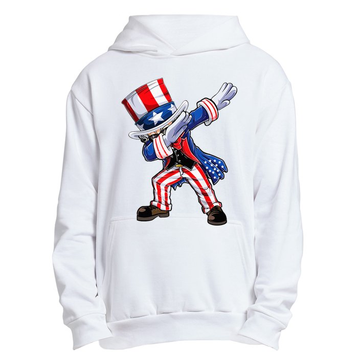 Dabbing Uncle Sam 4th of July Wo Funny Dab Dance Urban Pullover Hoodie