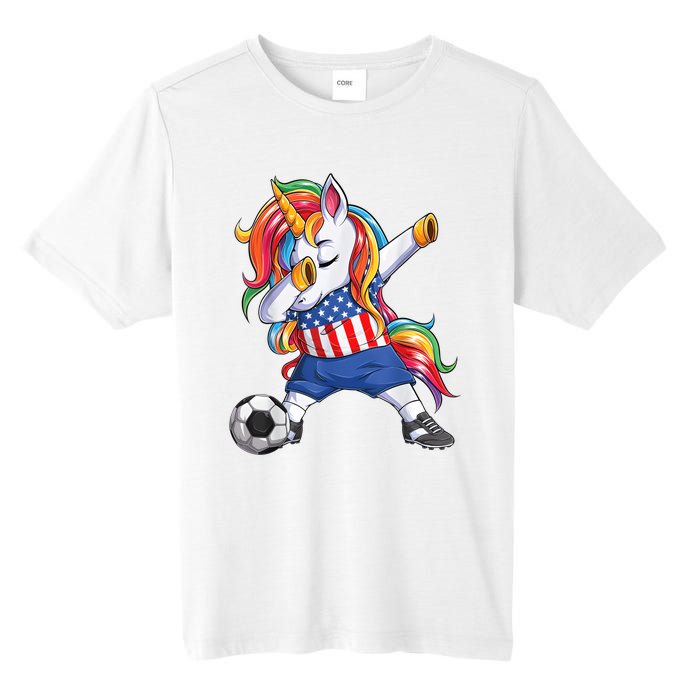 Dab Unicorn United States Football Soccer Jersey US Flag Tall Fusion ChromaSoft Performance T-Shirt