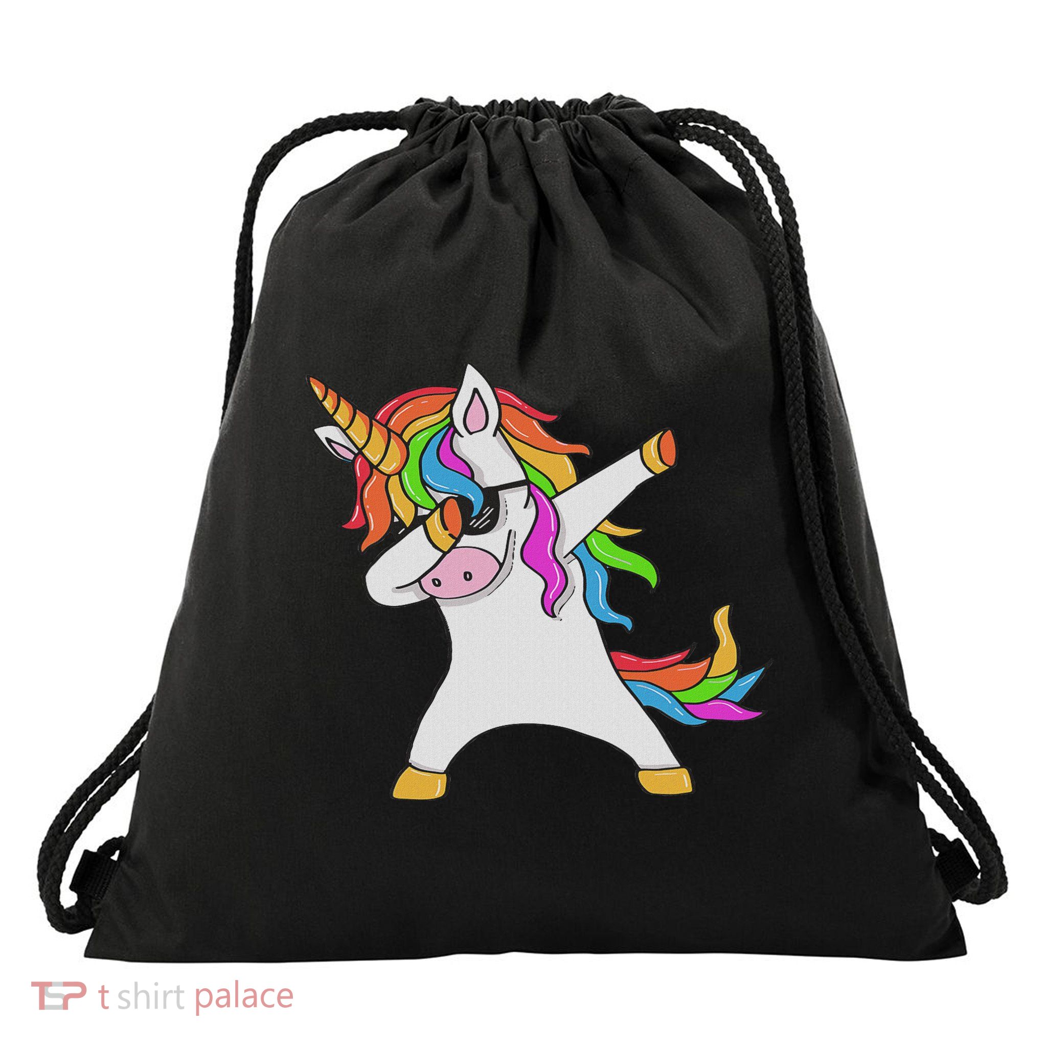 Dabbing Unicorn Unicorn Dab Unicorn Gift Drawstring Bag