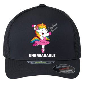 Dyslexia Unicorn Unbreakable Dyslexia Warrior Awareness Gift Flexfit Unipanel Trucker Cap