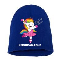 Dyslexia Unicorn Unbreakable Dyslexia Warrior Awareness Gift Short Acrylic Beanie