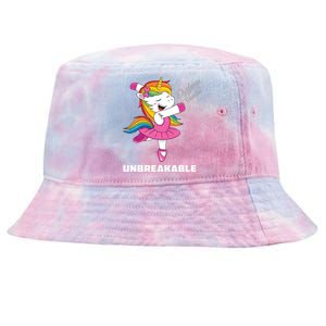 Dyslexia Unicorn Unbreakable Dyslexia Warrior Awareness Gift Tie-Dyed Bucket Hat