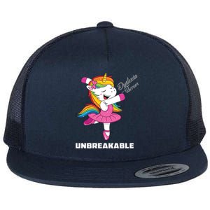 Dyslexia Unicorn Unbreakable Dyslexia Warrior Awareness Gift Flat Bill Trucker Hat