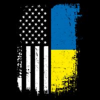 Distressed USA Ukraine Flag Stand With Ukraine Bucket Hat