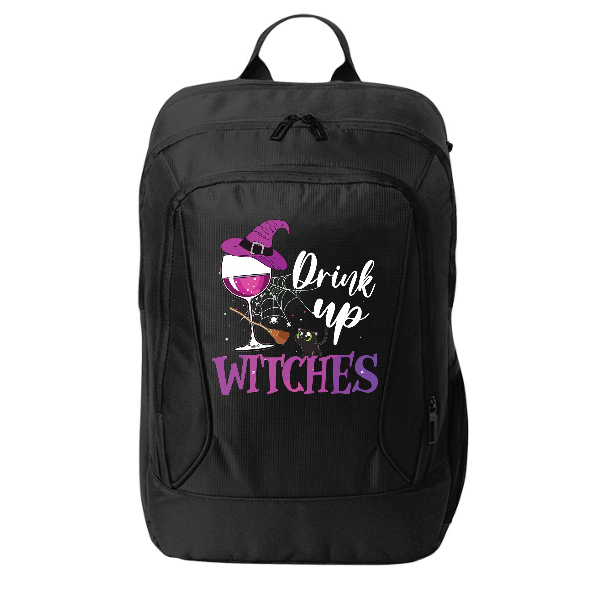 Drink Up Witches Wine Lover Drinking Halloween Costume City Backpack